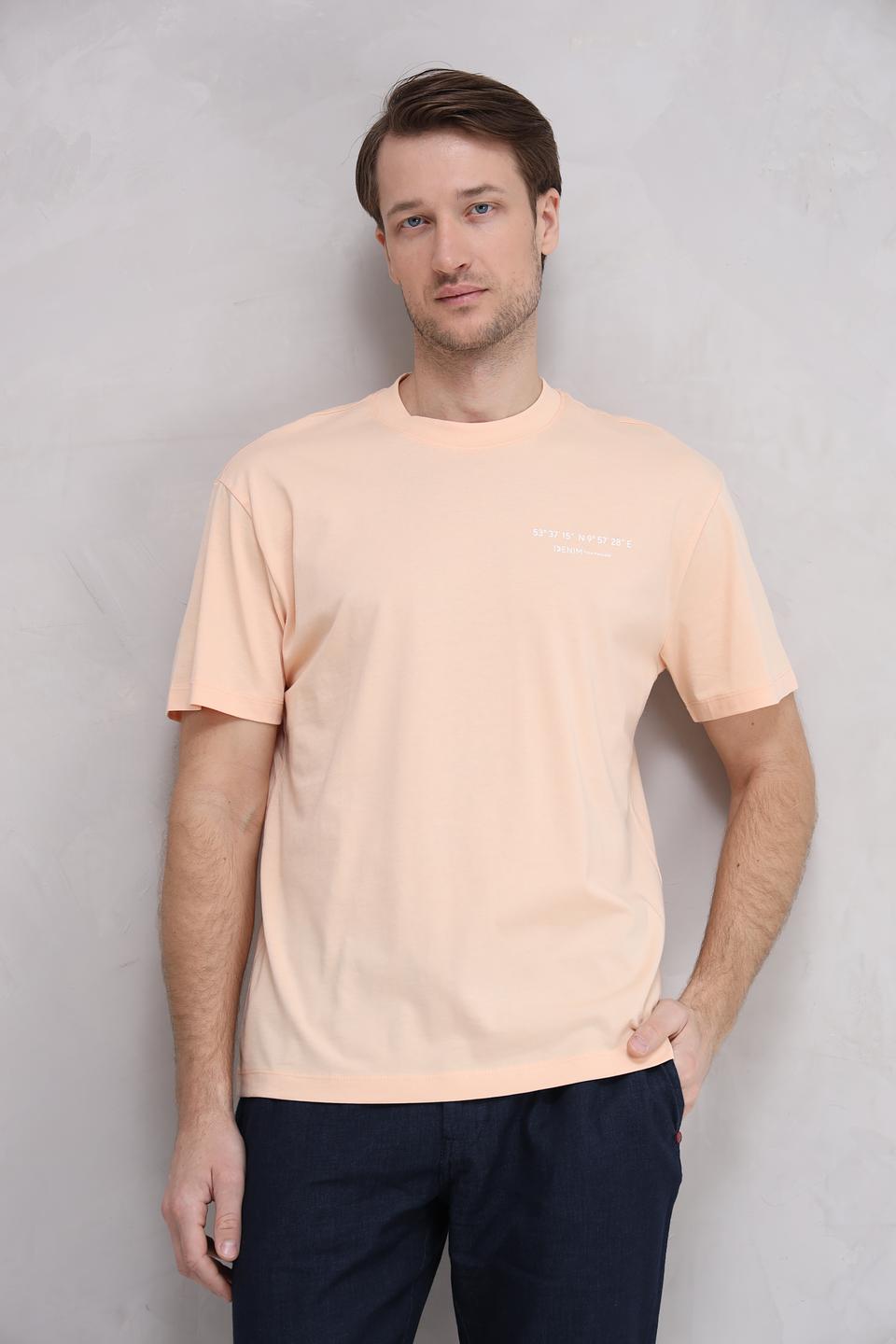 Футболка Tom Tailor denim персиковая