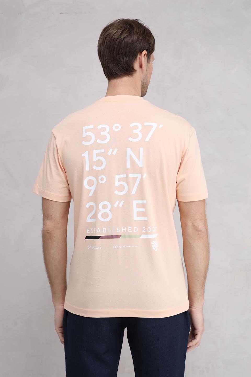 Футболка Tom Tailor denim персиковая