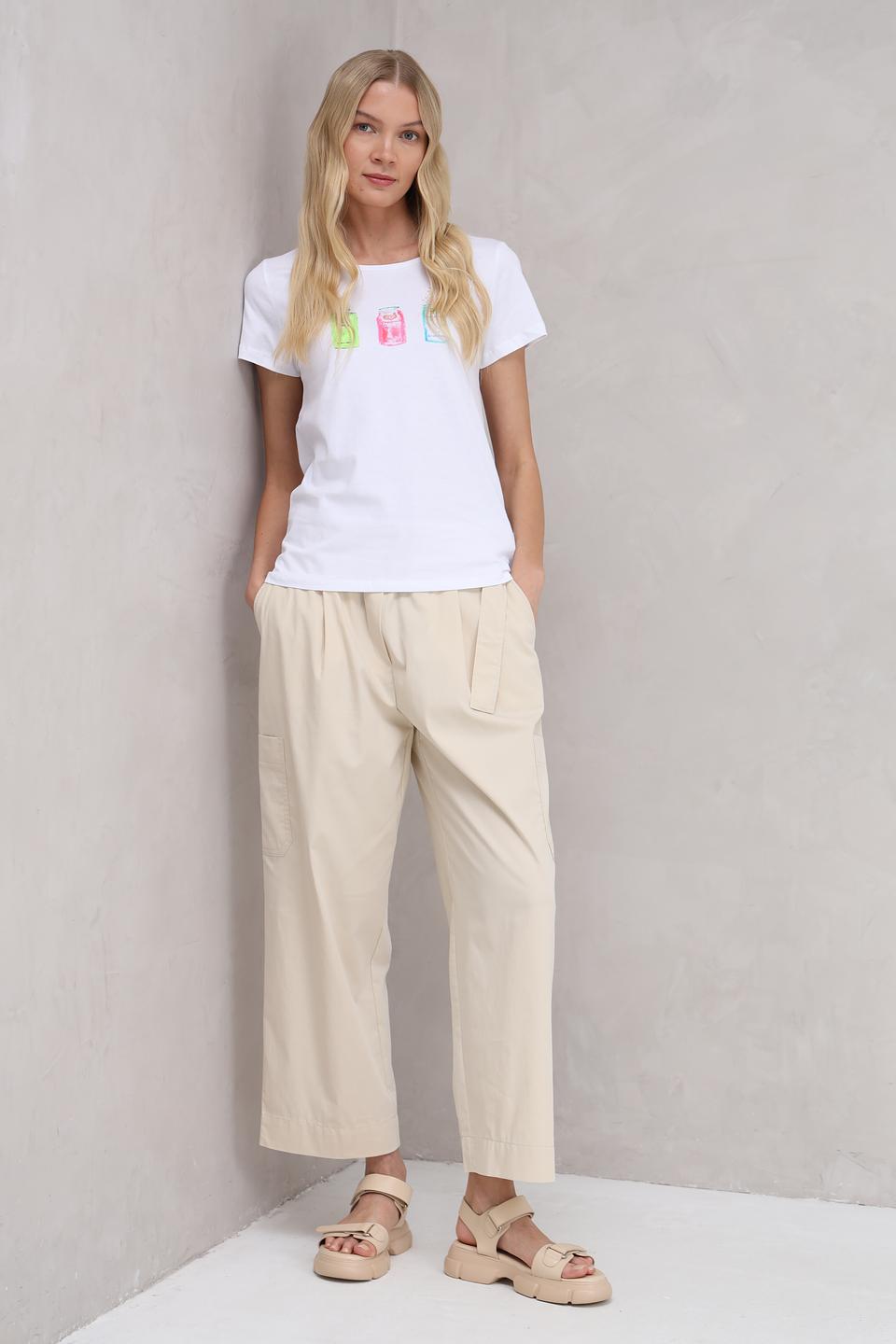 Футболка More and More с принтом лайм