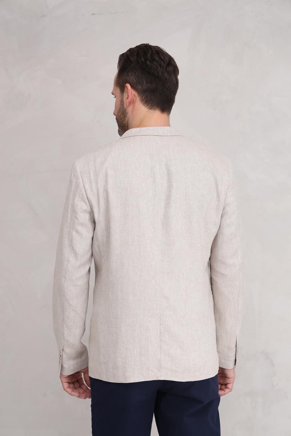 Пиджак Calamar лен бежевый