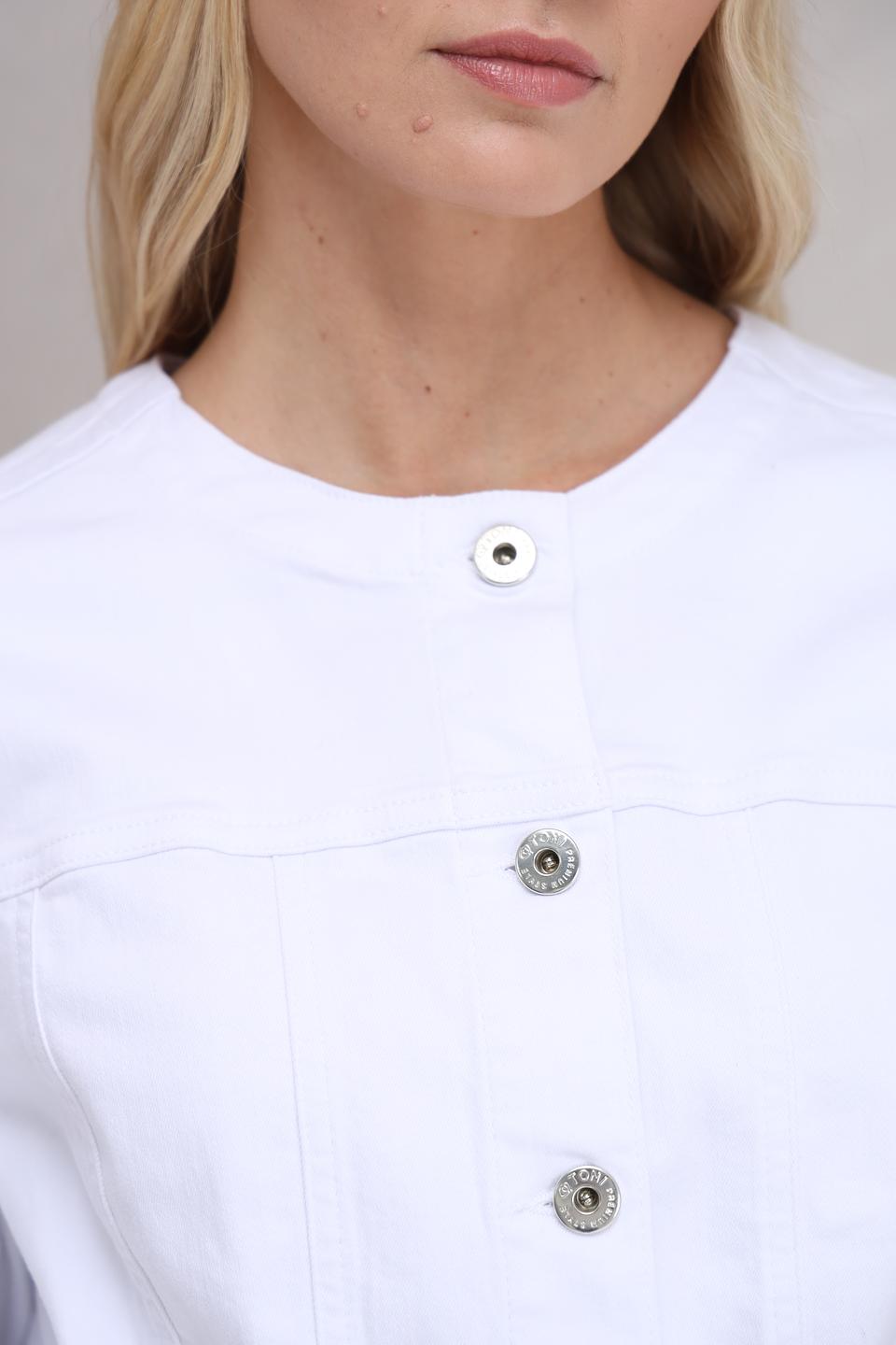 Жакет Toni collection белый с вышивкой