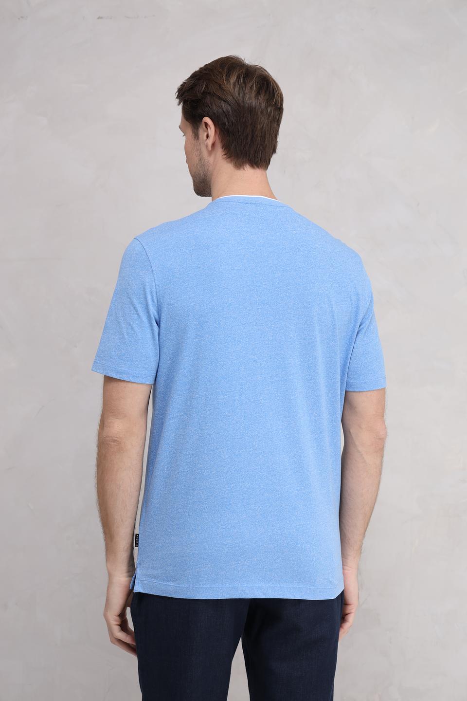 Футболка Bugatti логотип голубой