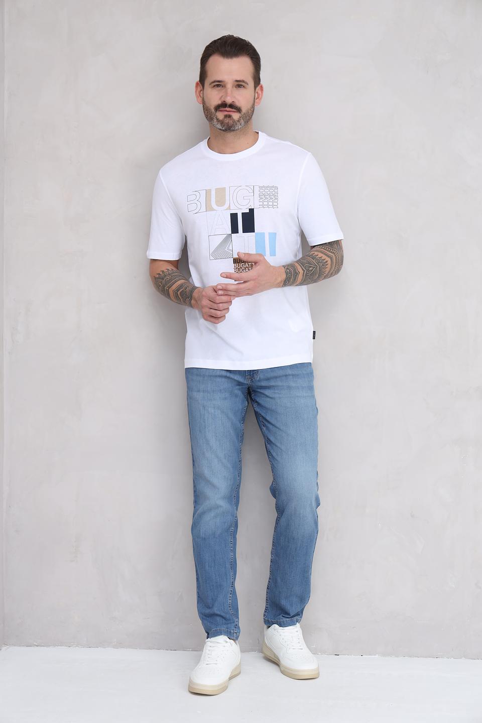 Футболка Bugatti с принтом