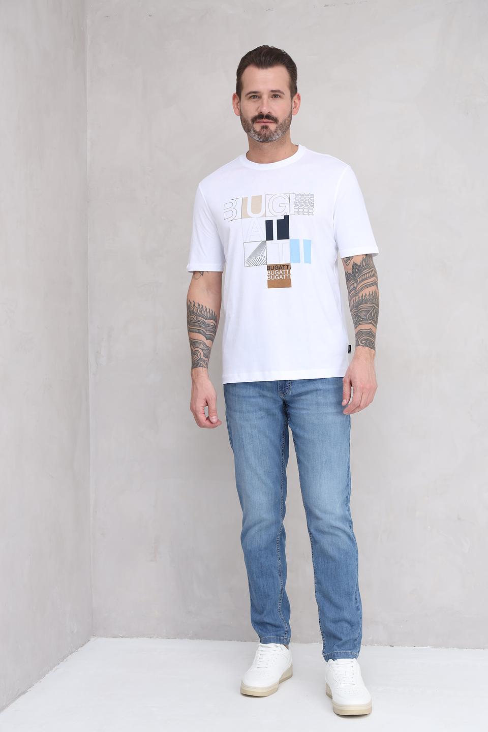 Футболка Bugatti с принтом