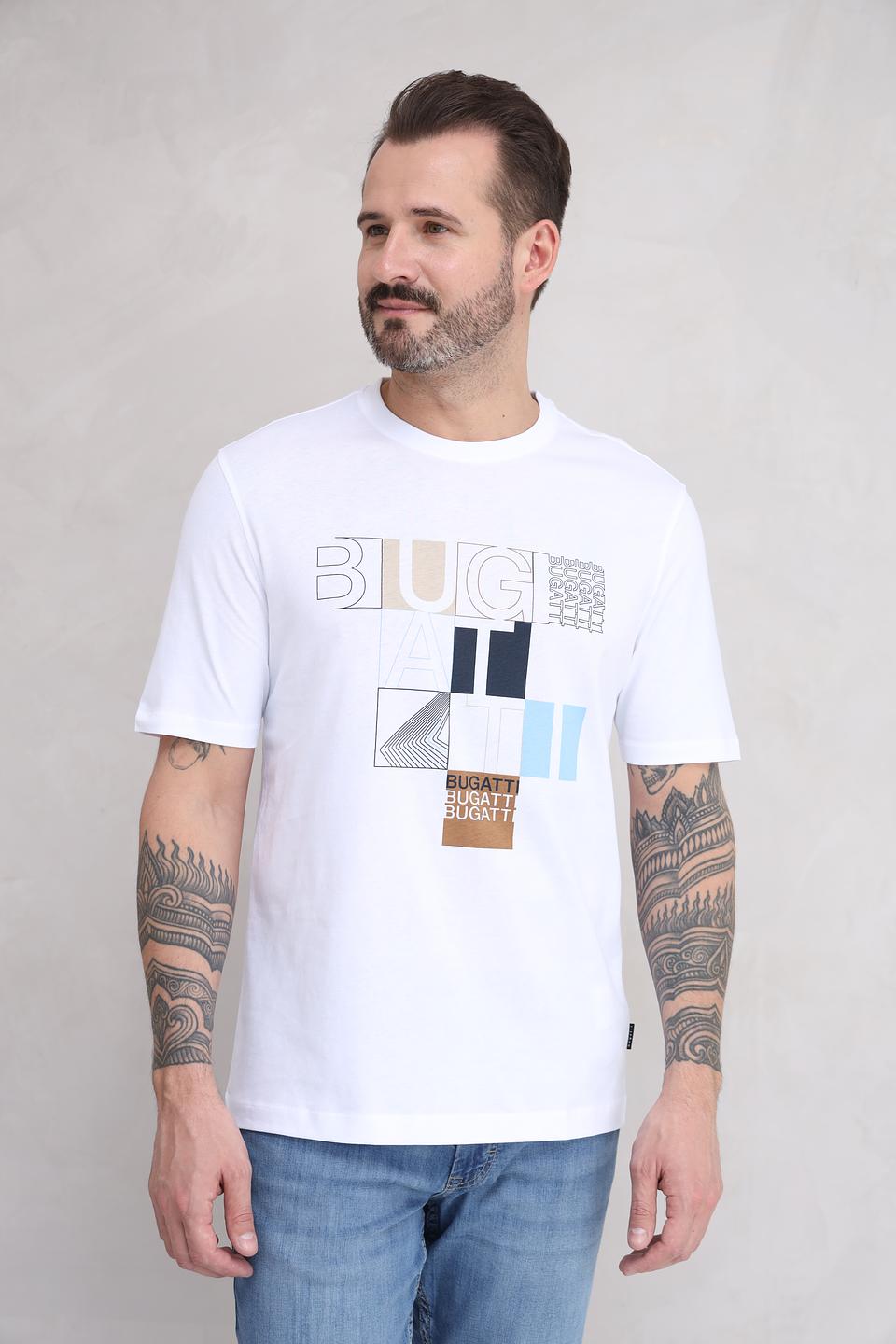 Футболка Bugatti с принтом
