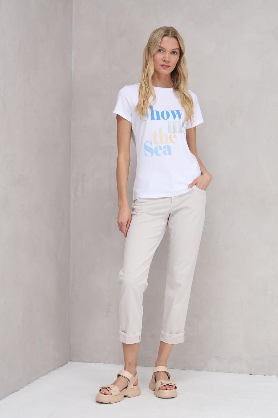 Брюки Angels укороченные бежевые