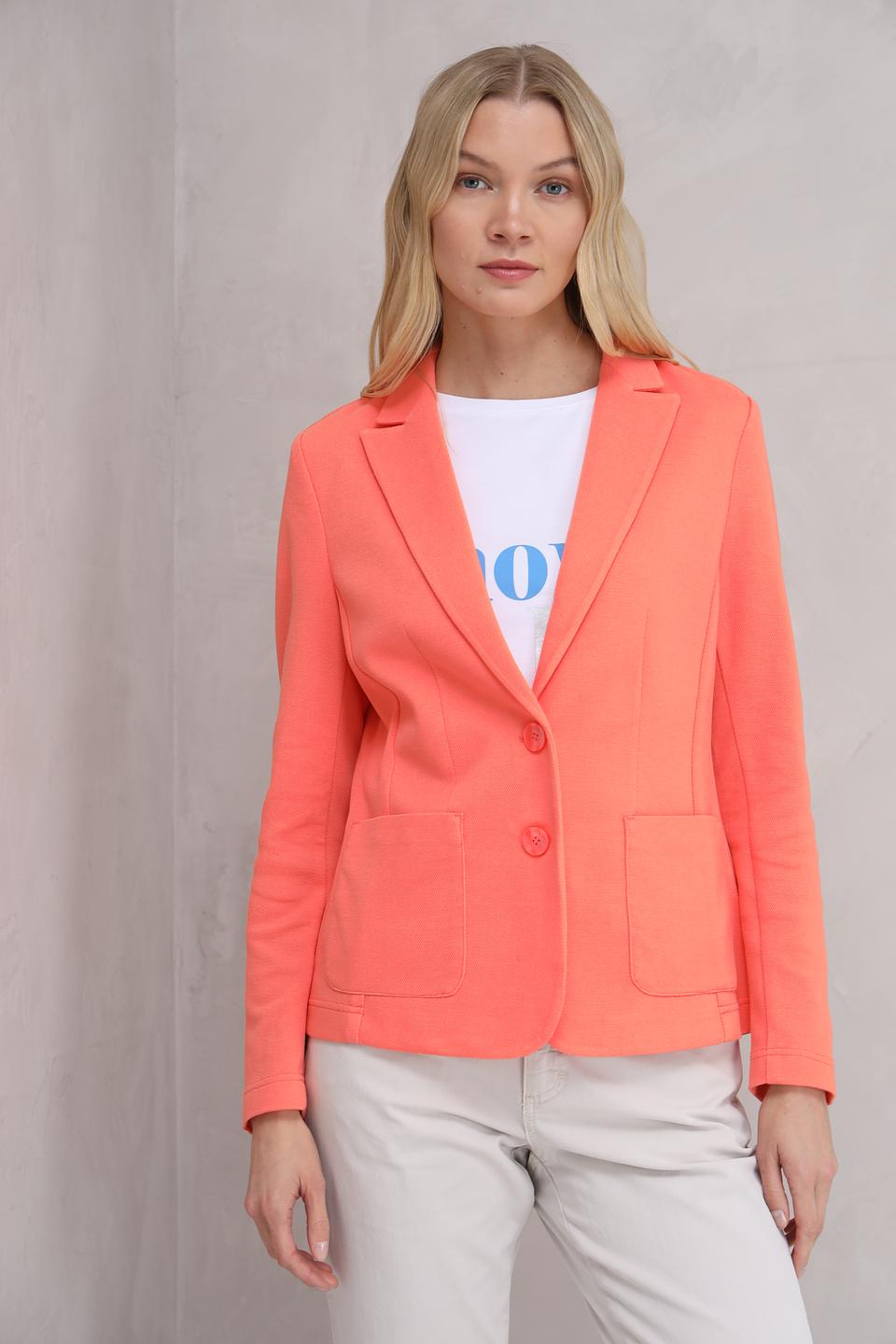 Жакет Olsen приталенный коралловый