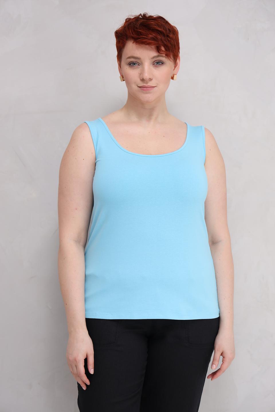 Топ Lebek базовый голубой