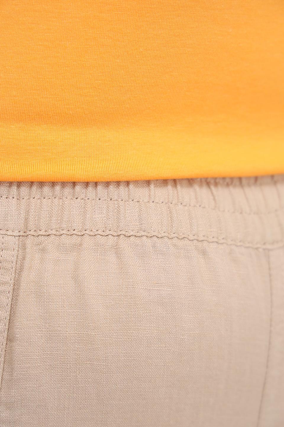 Брюки Lebek льняные бежевые