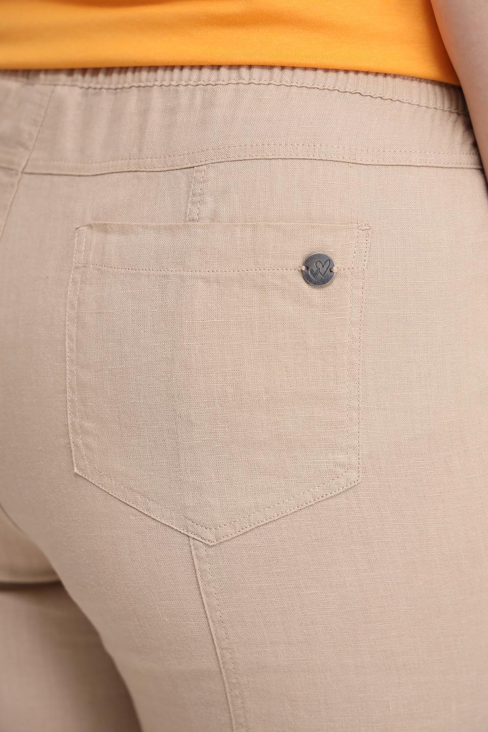 Брюки Lebek льняные бежевые