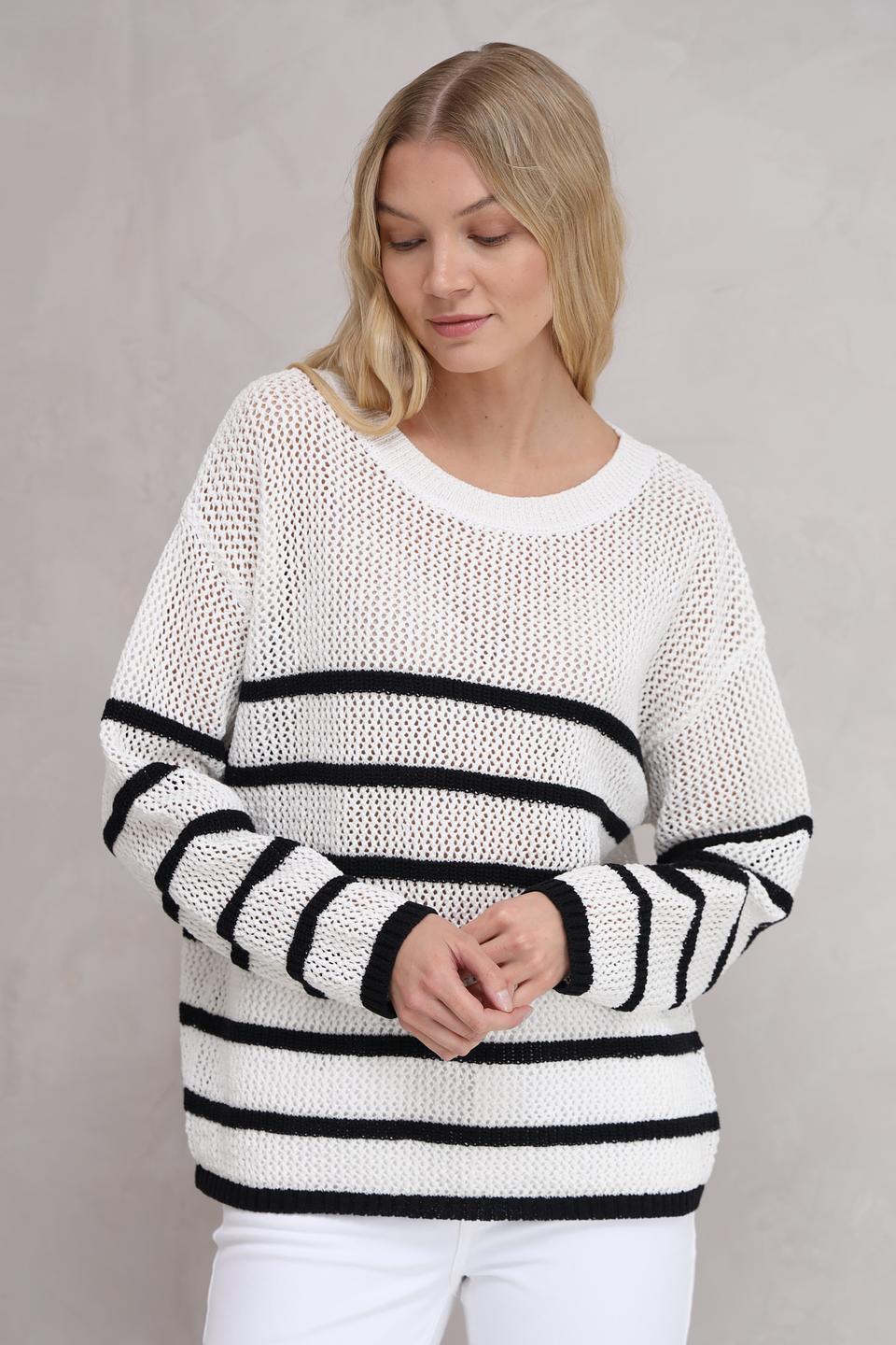 Пуловер Marc Aurel в полоску