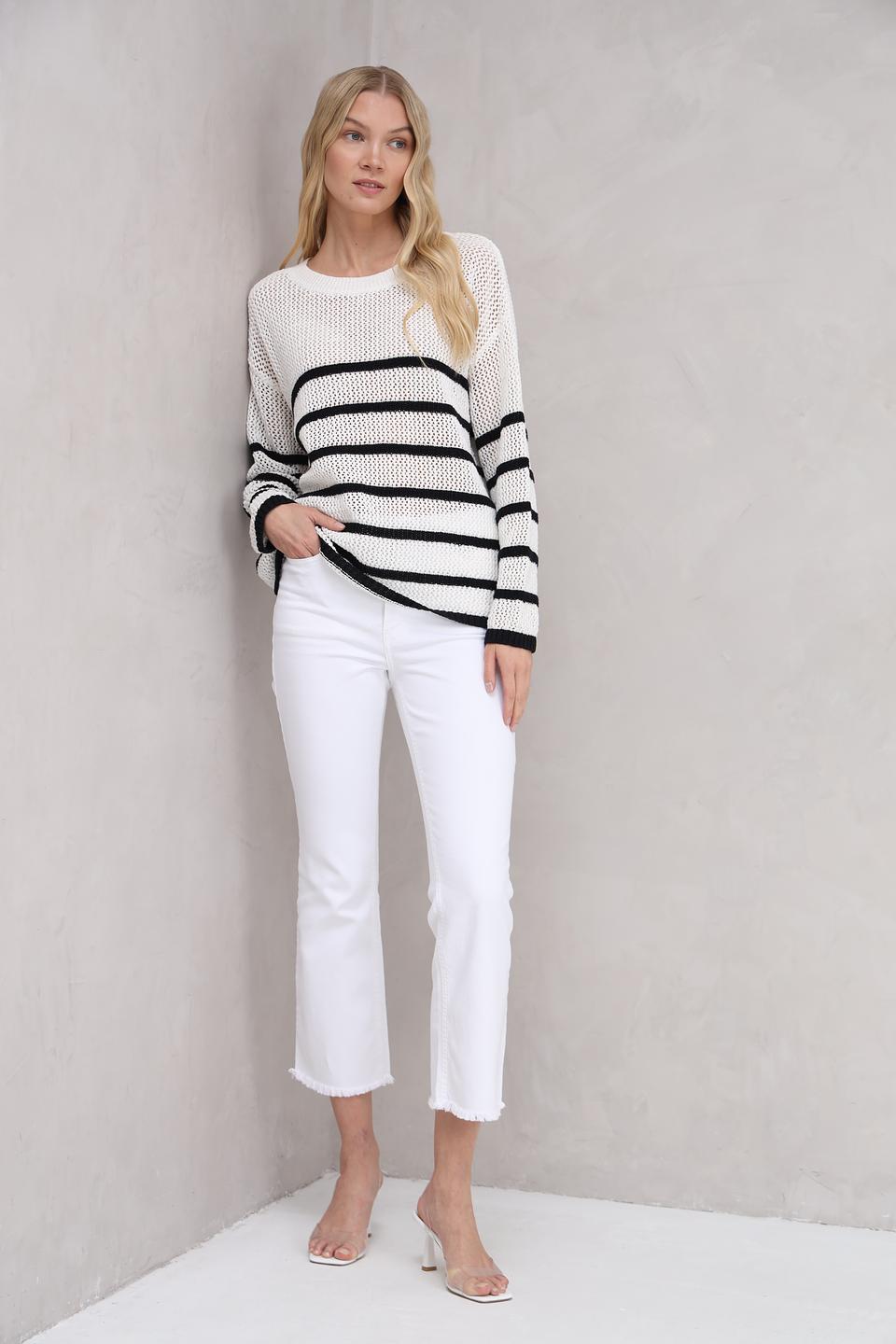 Пуловер Marc Aurel в полоску