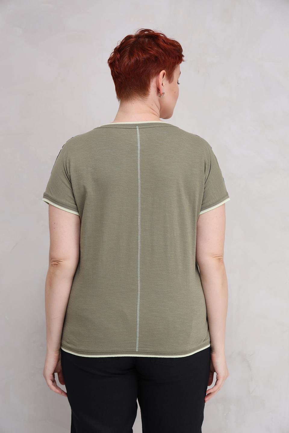 Блуза Olsen с принтом тропические листья