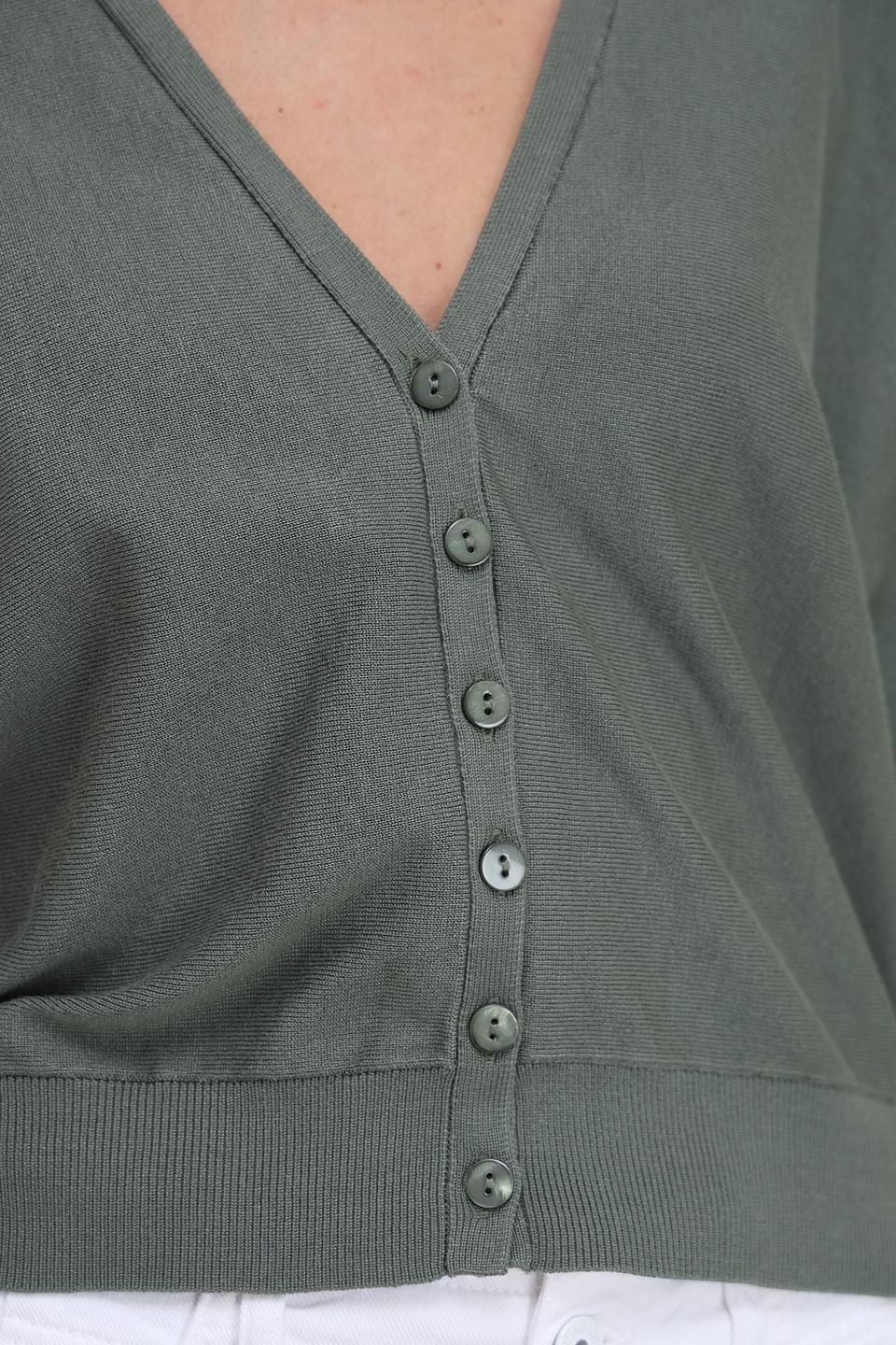 Жакет Bianca с V-образным вырезом хаки