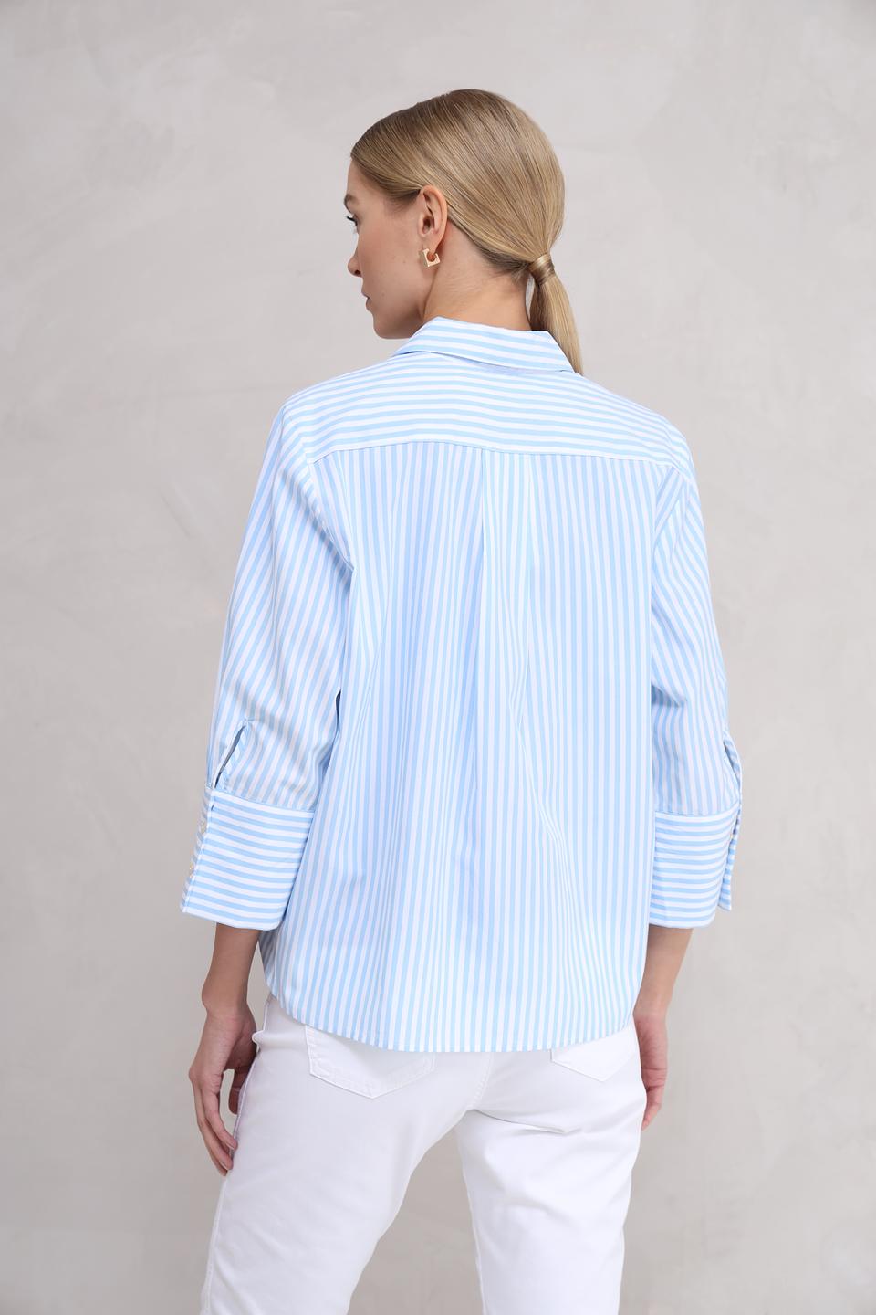 Блуза Tom Tailor в полоску голубую