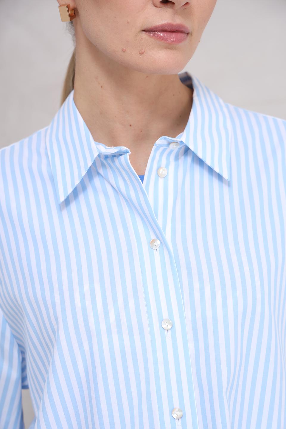 Блуза Tom Tailor в полоску голубую