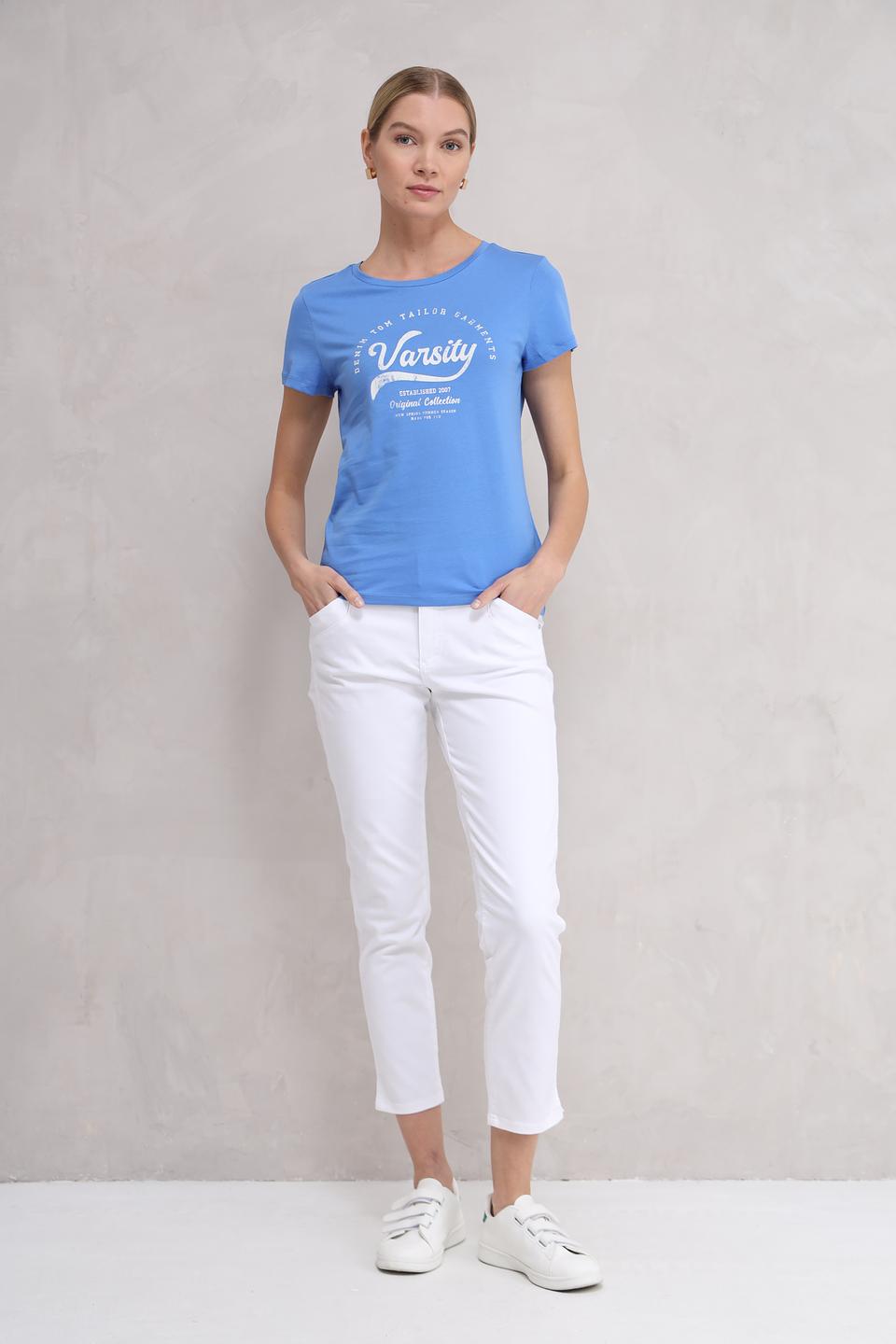 Футболка Tom Tailor Varsity голубая