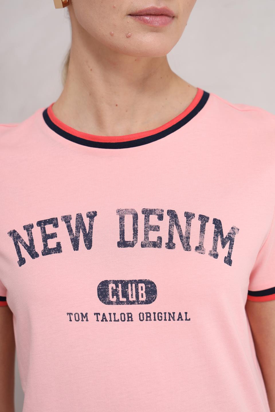 Футболка Tom Tailor denim розовый