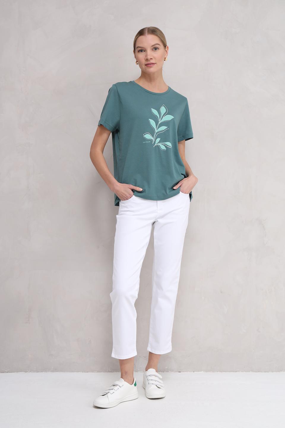 Футболка Tom Tailor с принтом, мятный