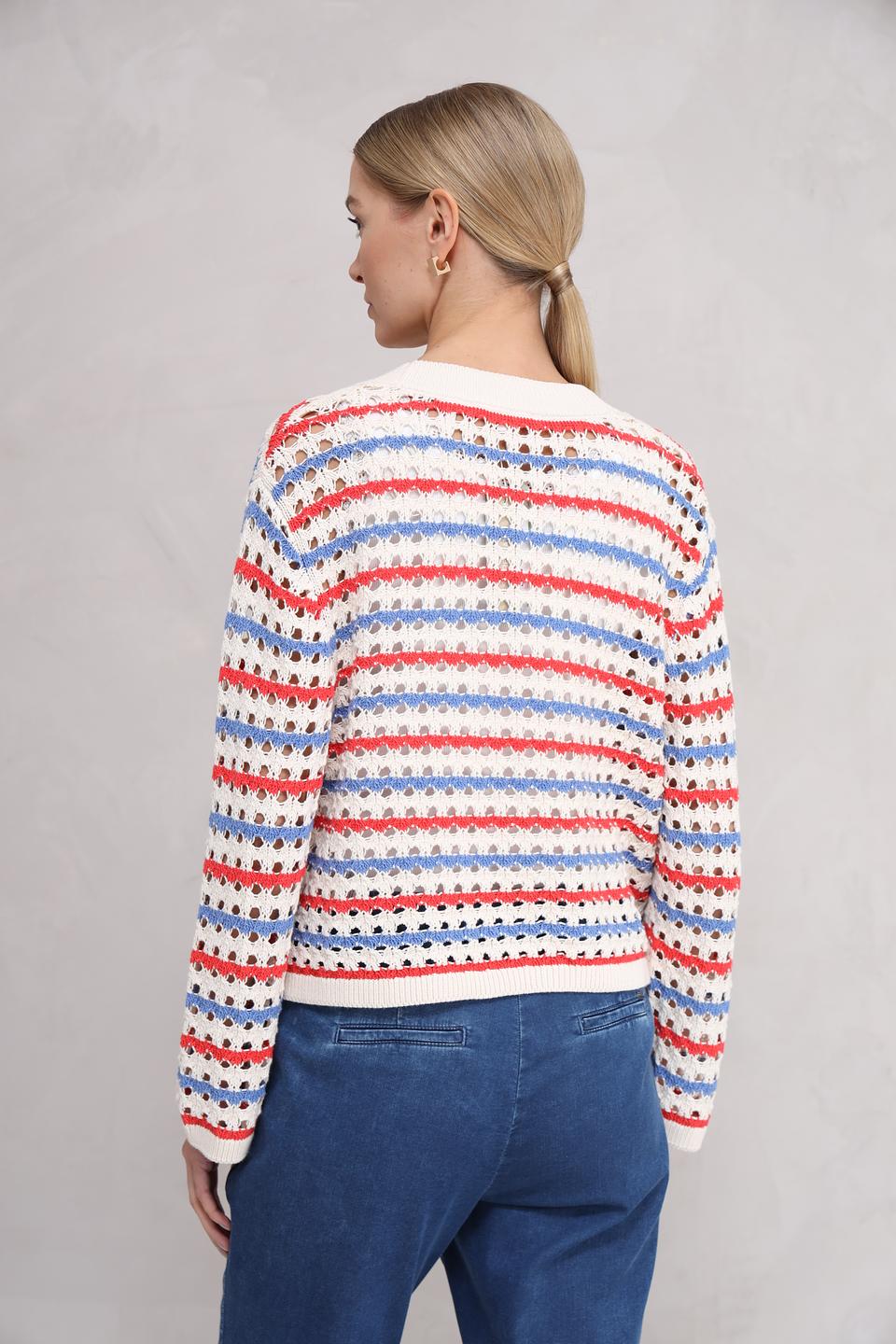 Пуловер Tom Tailor denim полосатый