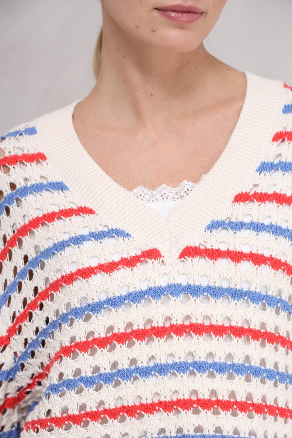 Пуловер Tom Tailor denim полосатый