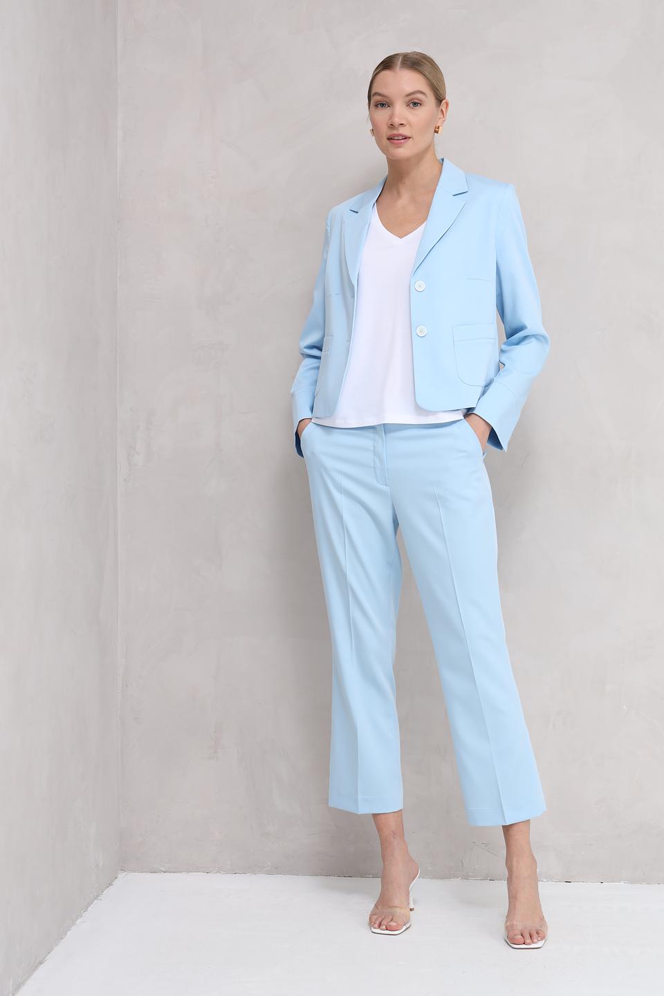 Брюки кюлоты MORE and MORE голубые