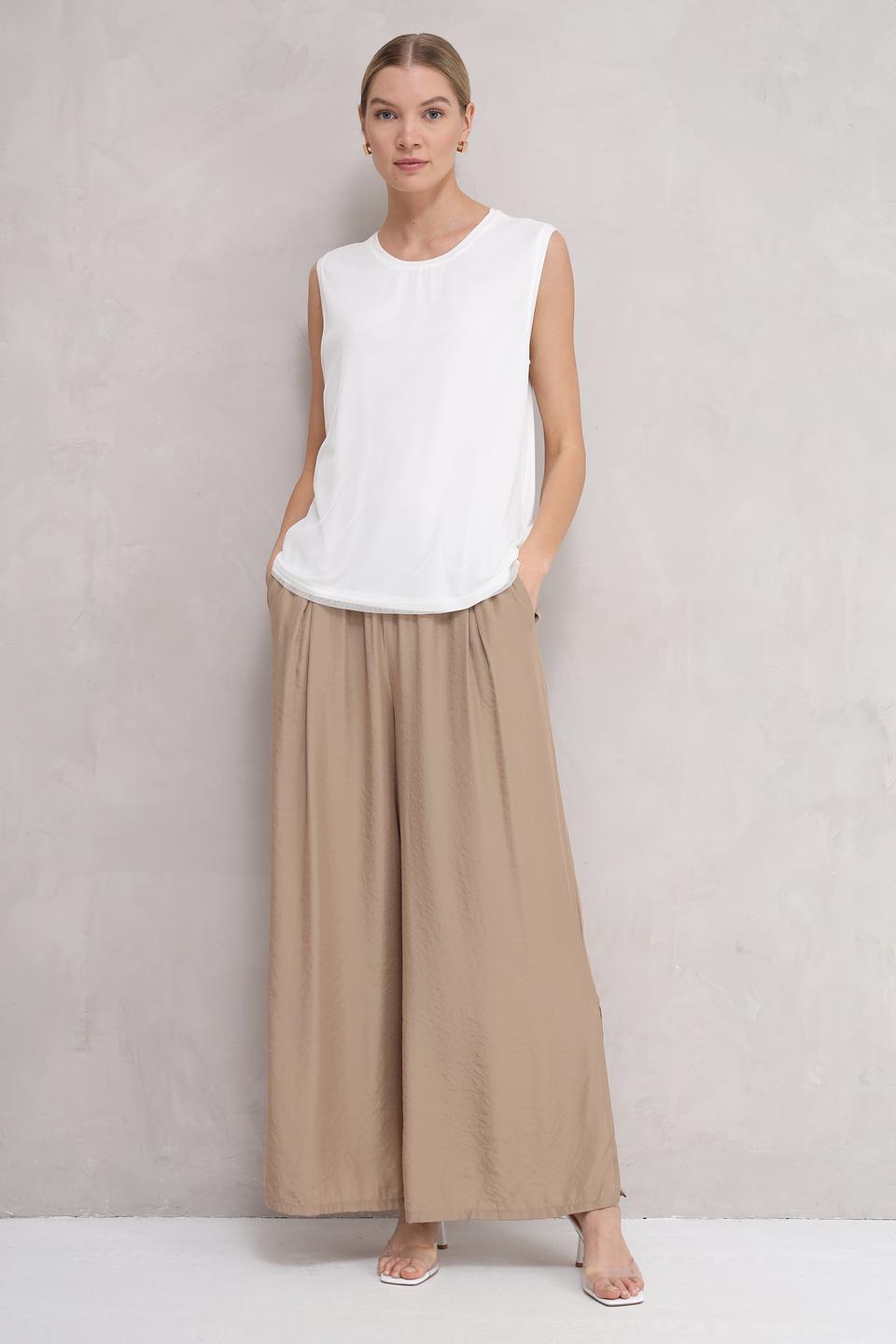 Брюки палаццо Broadway бежевые