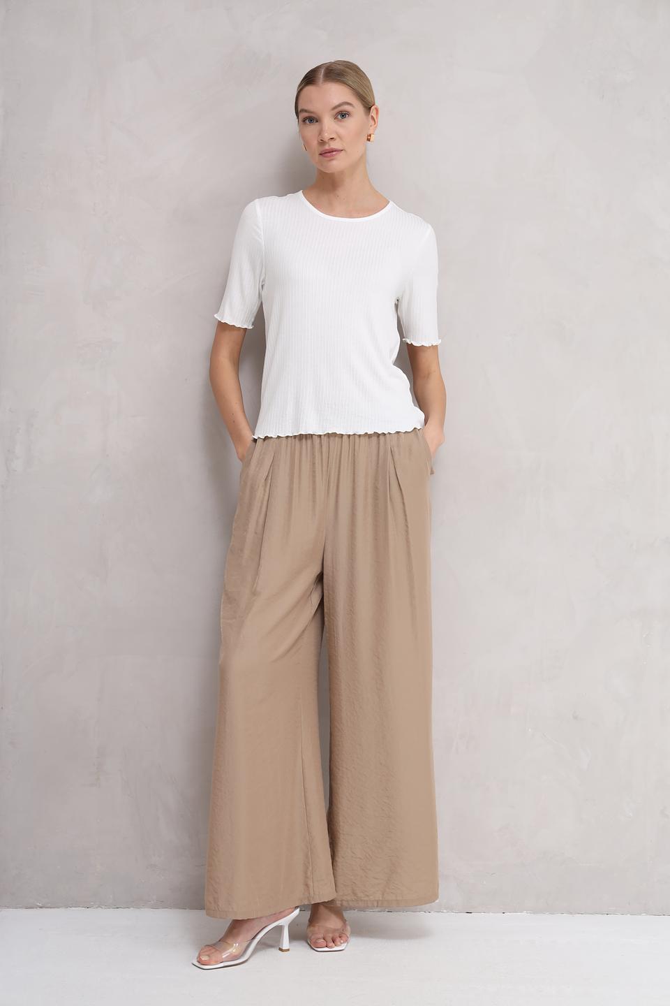 Брюки палаццо Broadway бежевые
