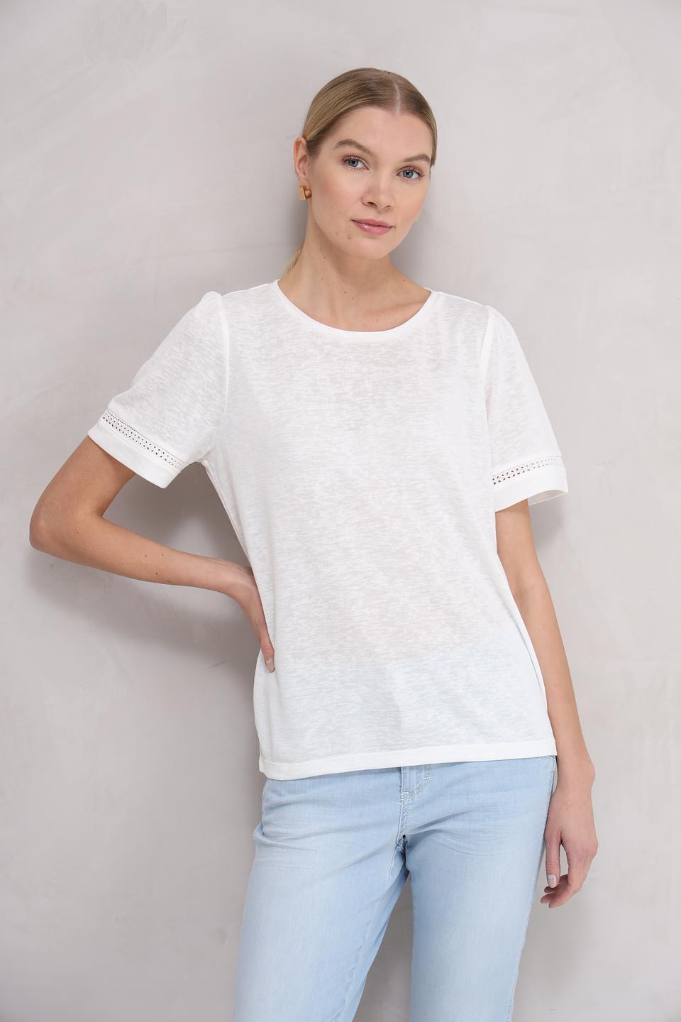 Футболка Broadway с кружевом белый