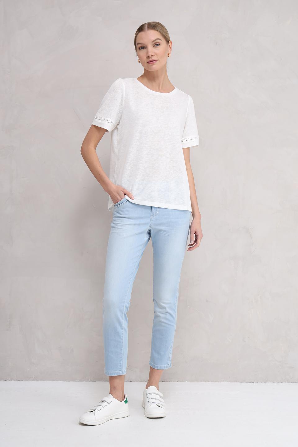 Футболка Broadway с кружевом белый