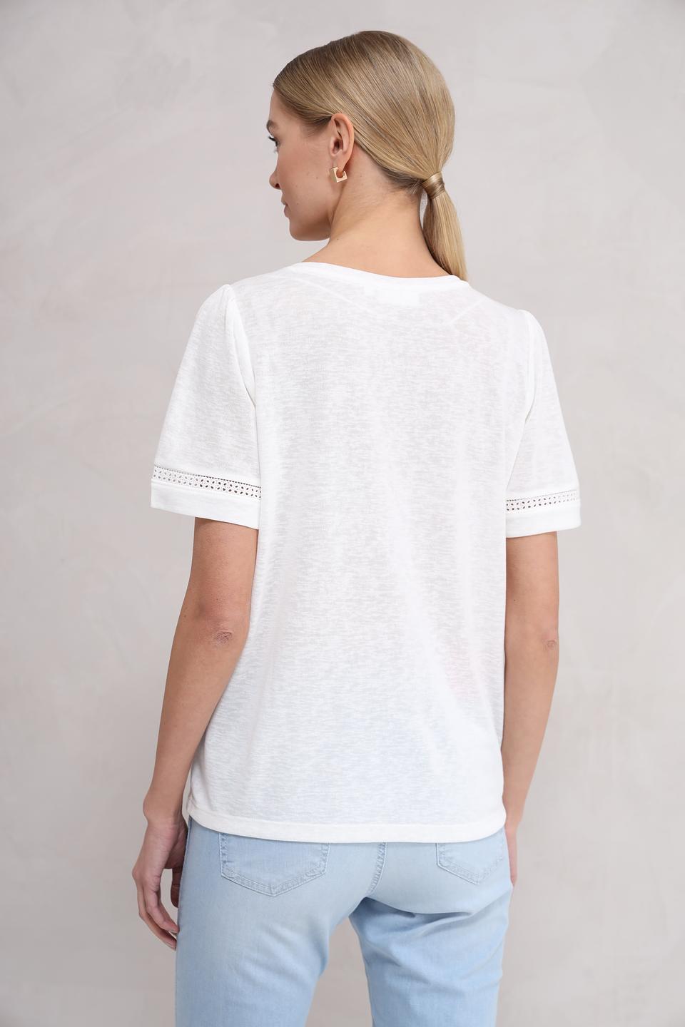 Футболка Broadway с кружевом белый