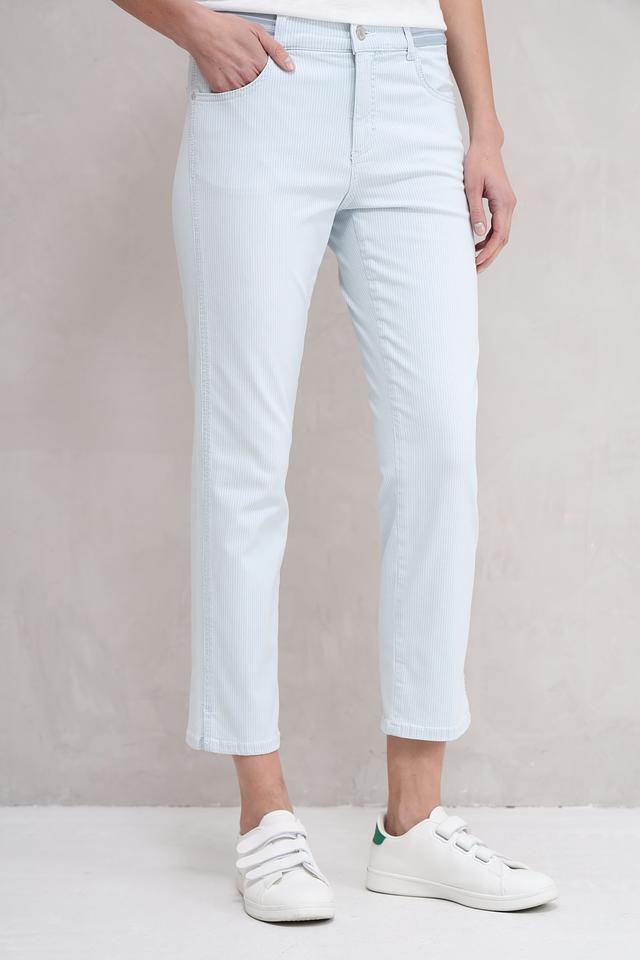 Джинсы Angels CROP SLIT голубые