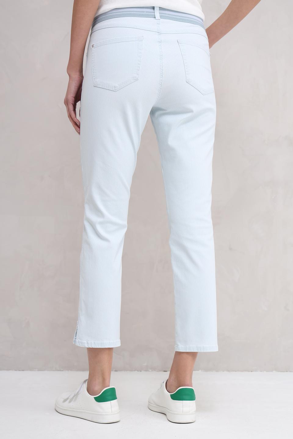 Джинсы Angels CROP SLIT голубые