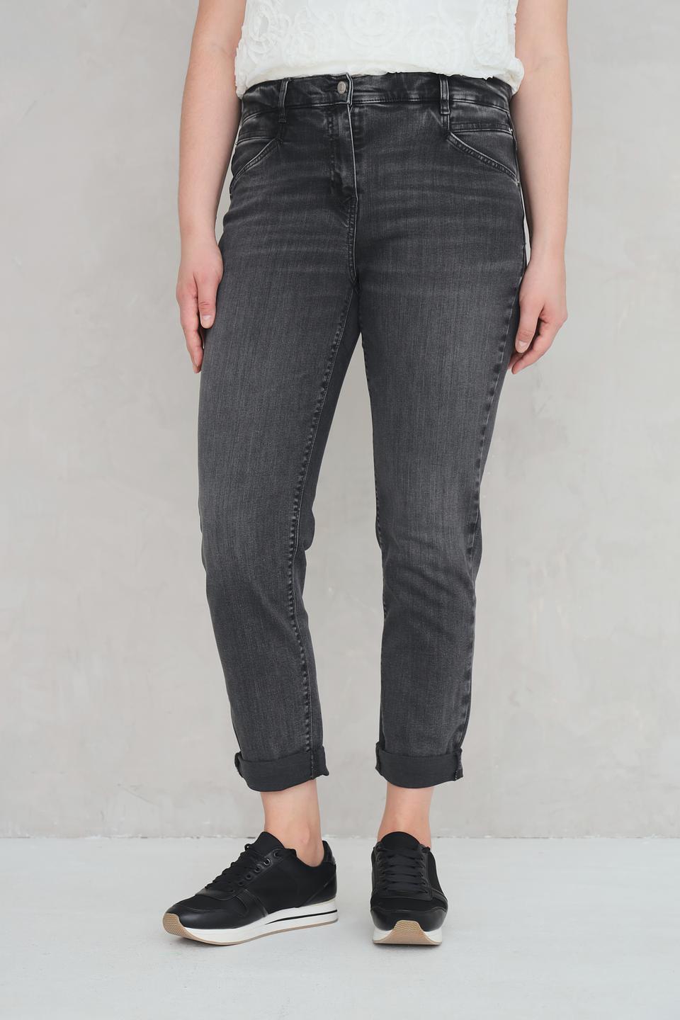 Джинсы Gerry Weber серые с потертостями