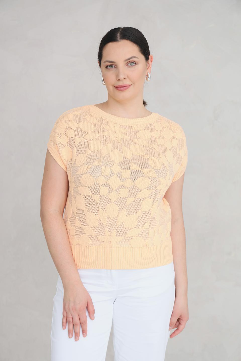 Жилет Gerry Weber с узором персиковый