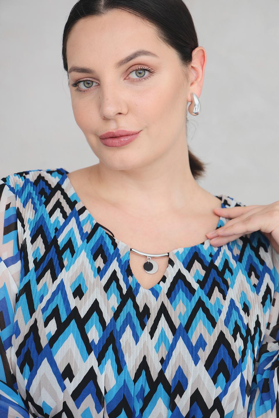 Блуза Via Appia DUE с геометрическим принтом