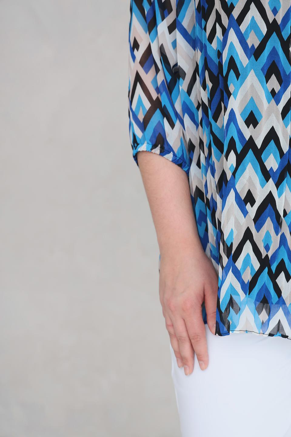 Блуза Via Appia DUE с геометрическим принтом