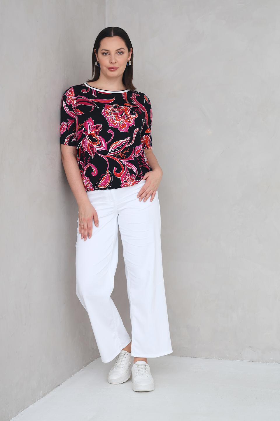 Футболка Via Appia с цветочным принтом