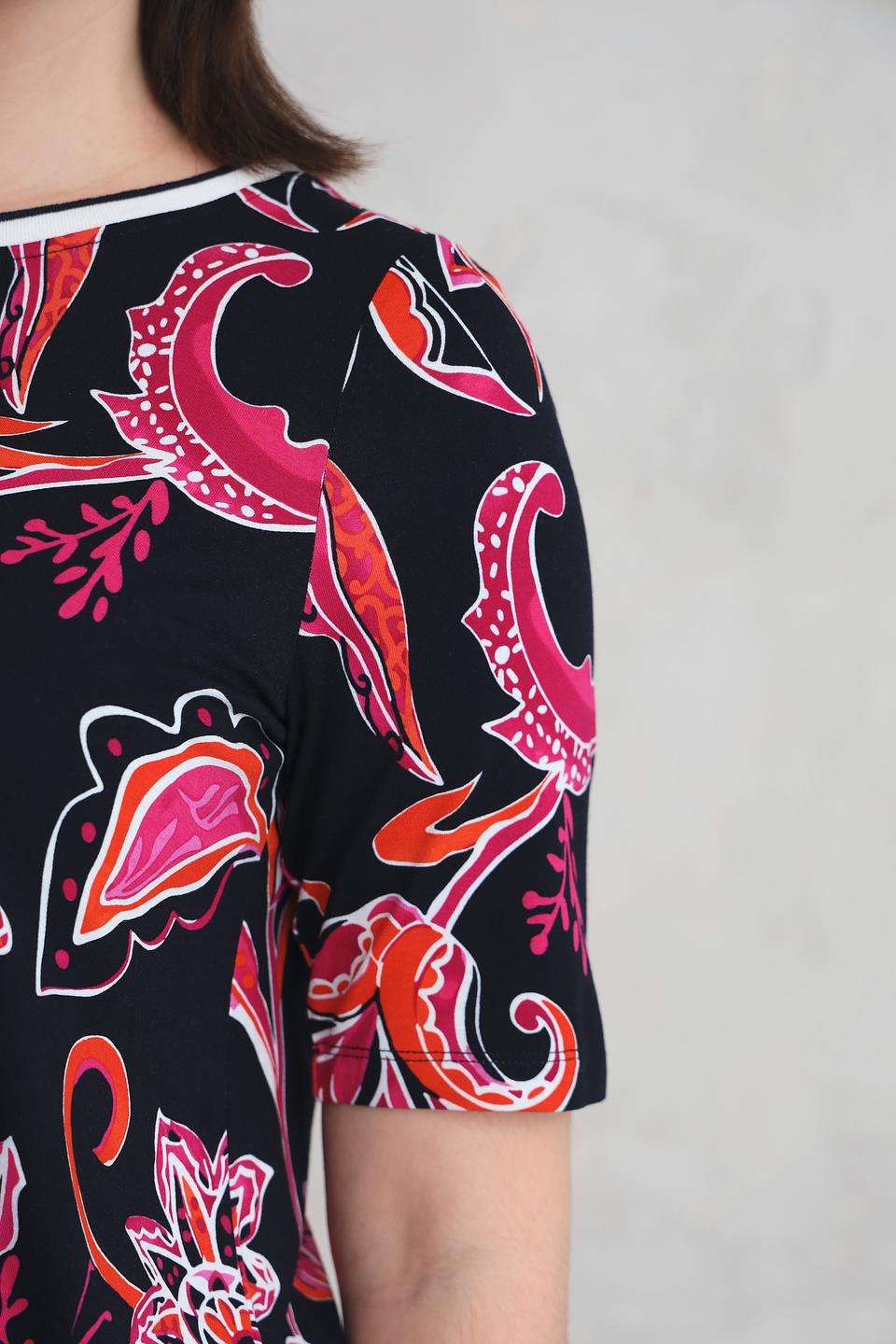 Футболка Via Appia с цветочным принтом