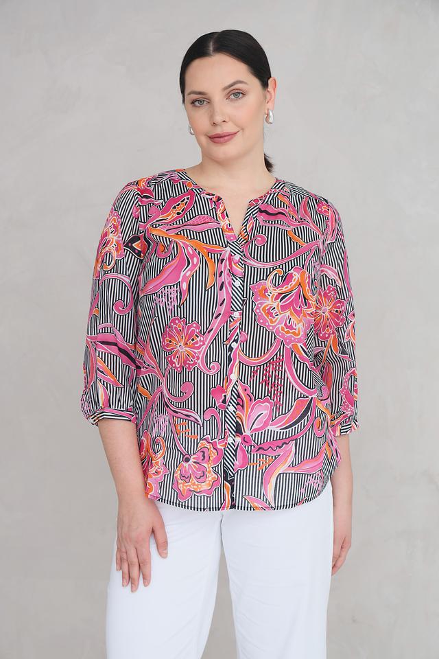 Блуза Via Appia с цветочным принтом