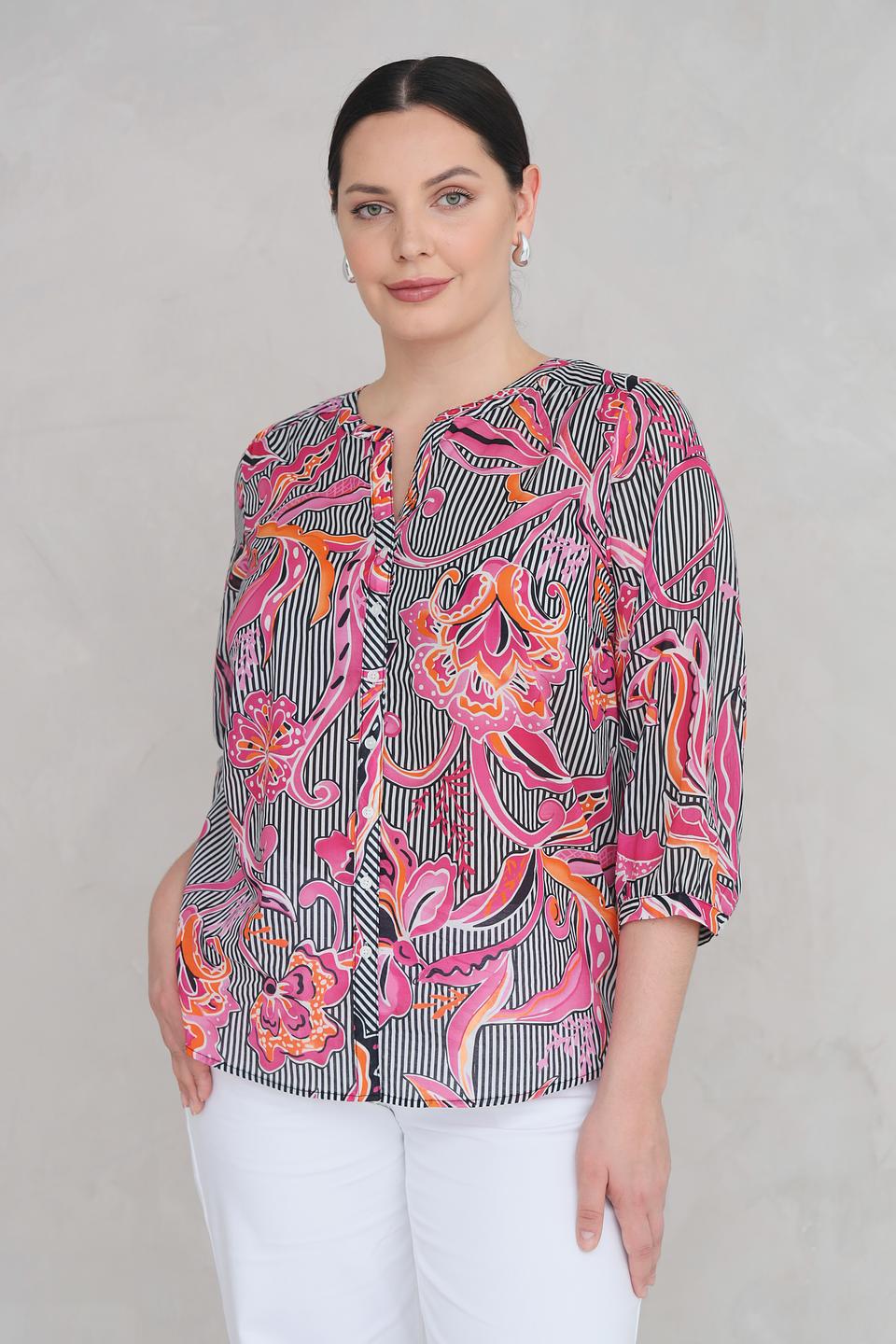 Блуза Via Appia с цветочным принтом