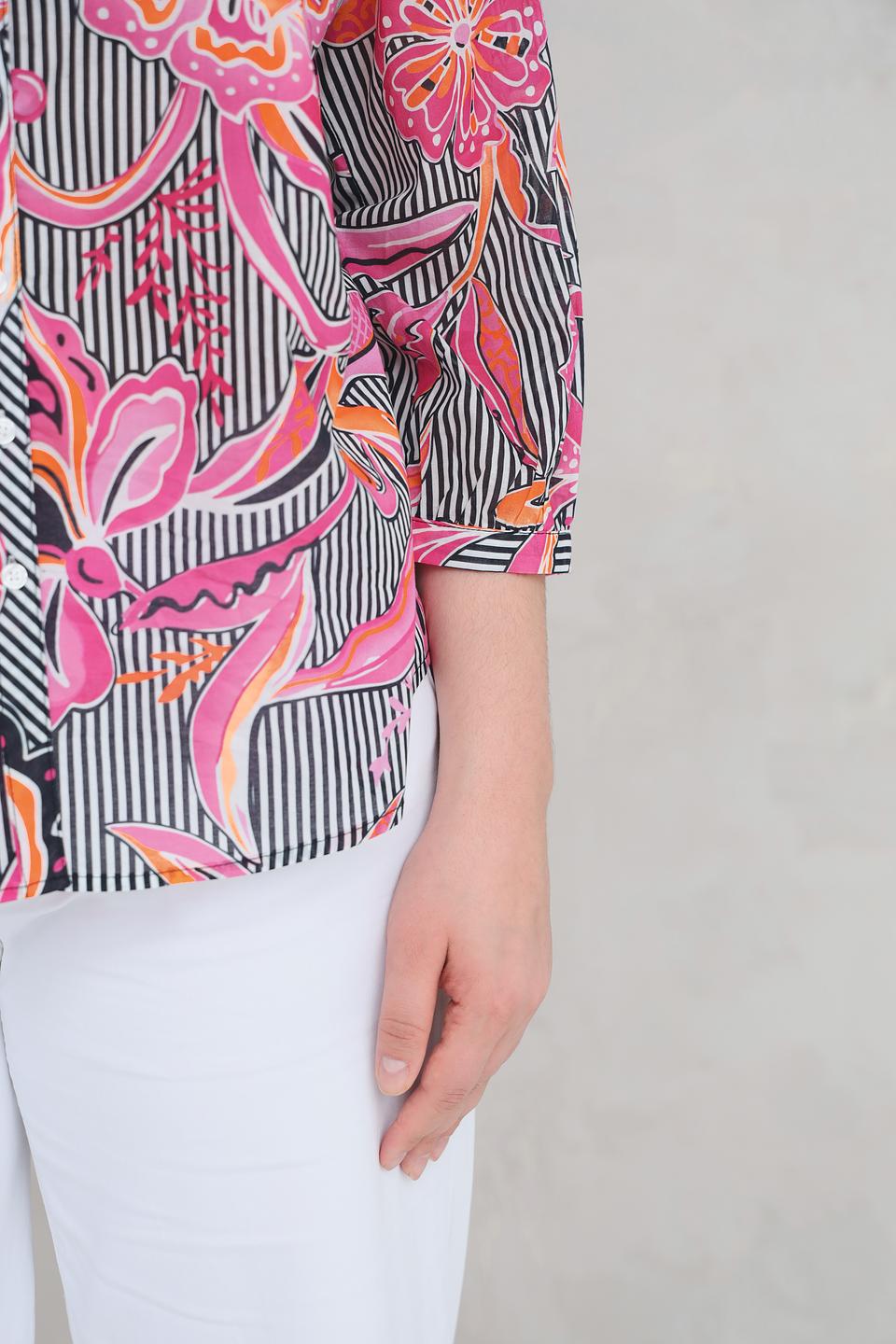 Блуза Via Appia с цветочным принтом