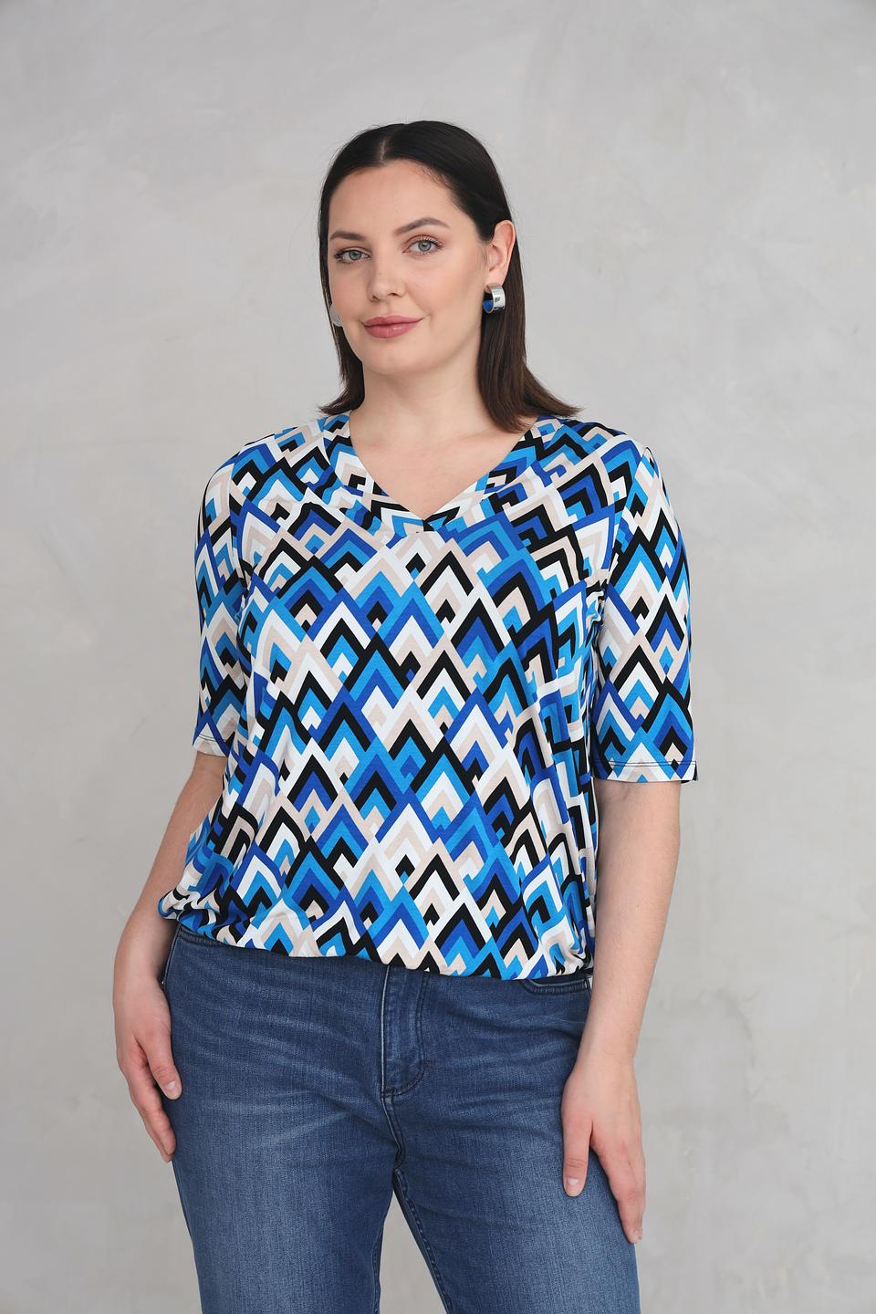 Футболка Via Appia с геометрическим принтом