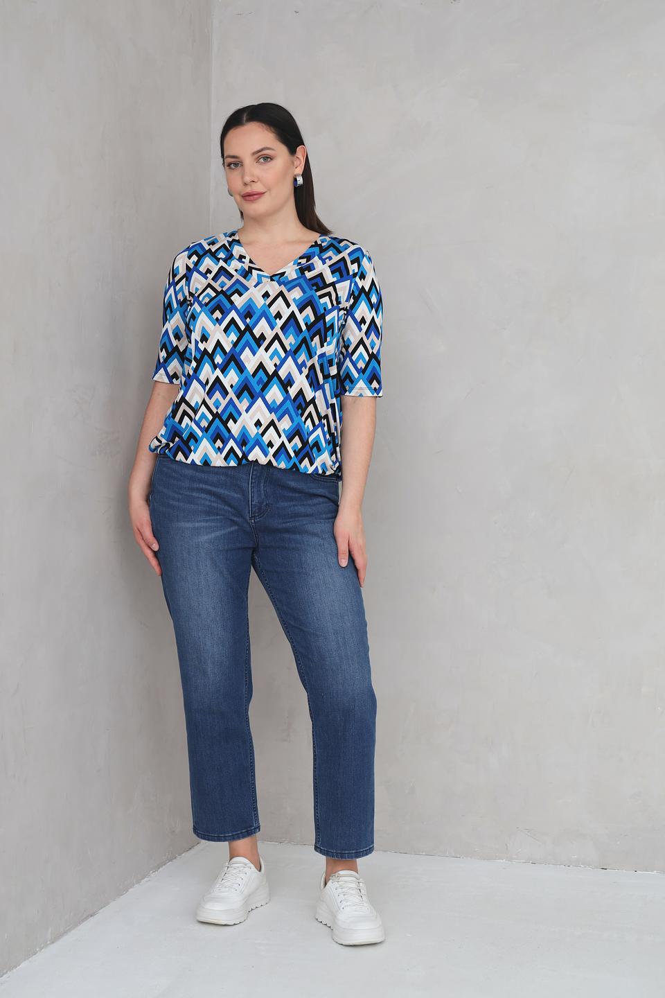 Футболка Via Appia с геометрическим принтом