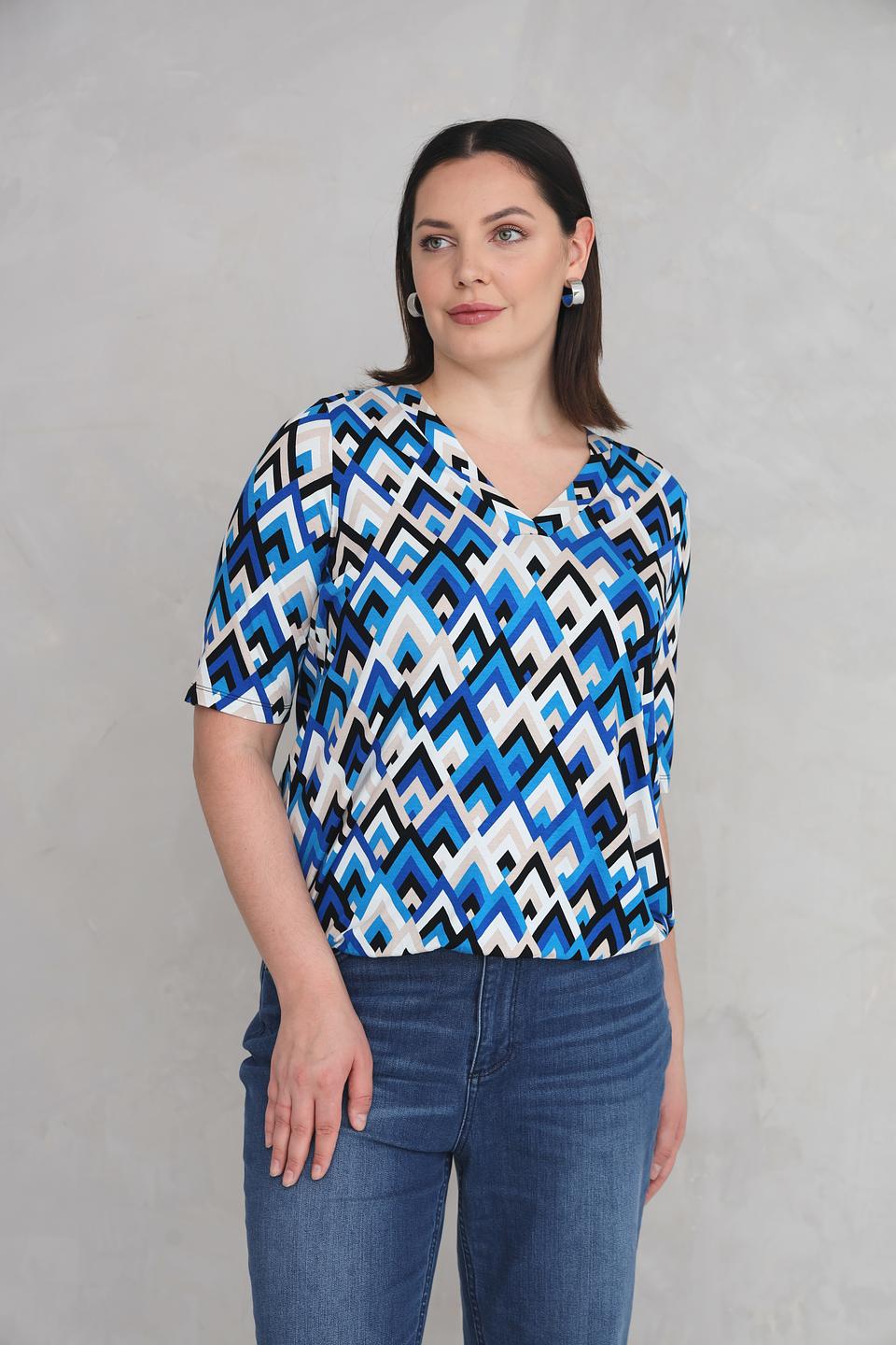 Футболка Via Appia с геометрическим принтом