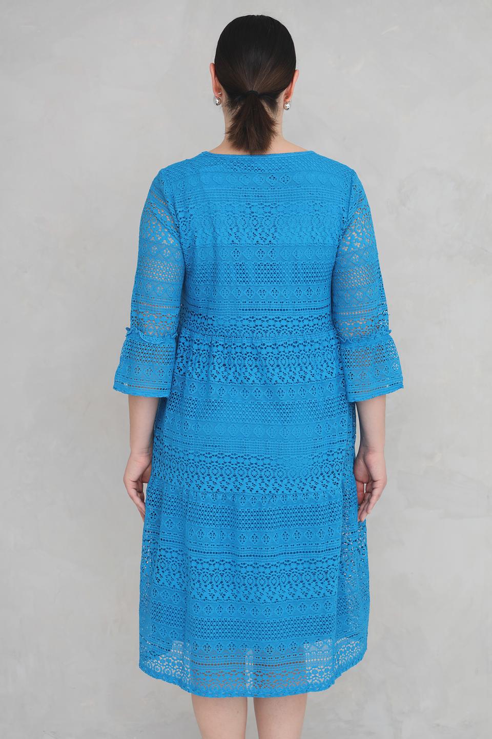 Платье Via Appia кружево бирюзовое