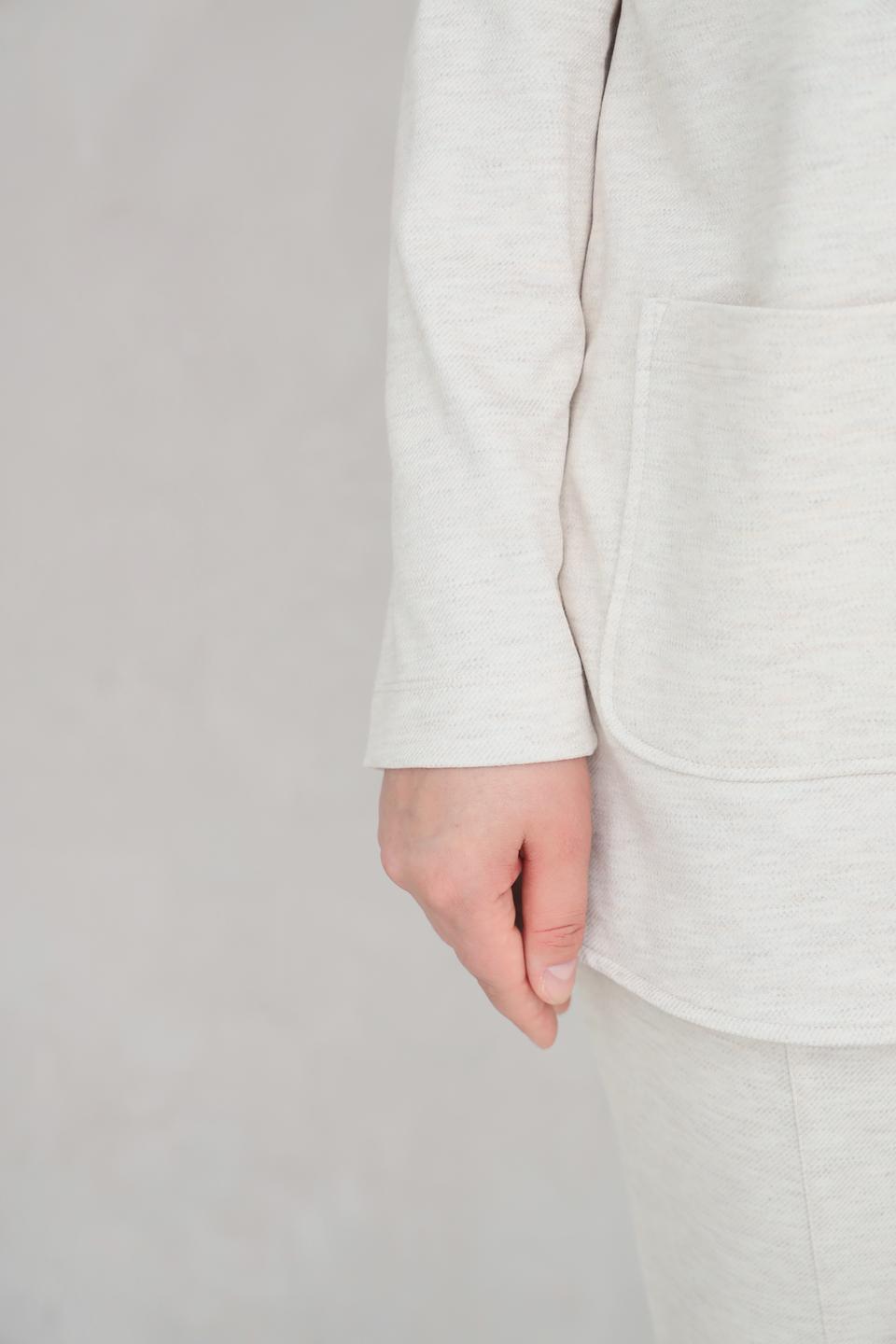 Жакет Frapp бежевый приталенный