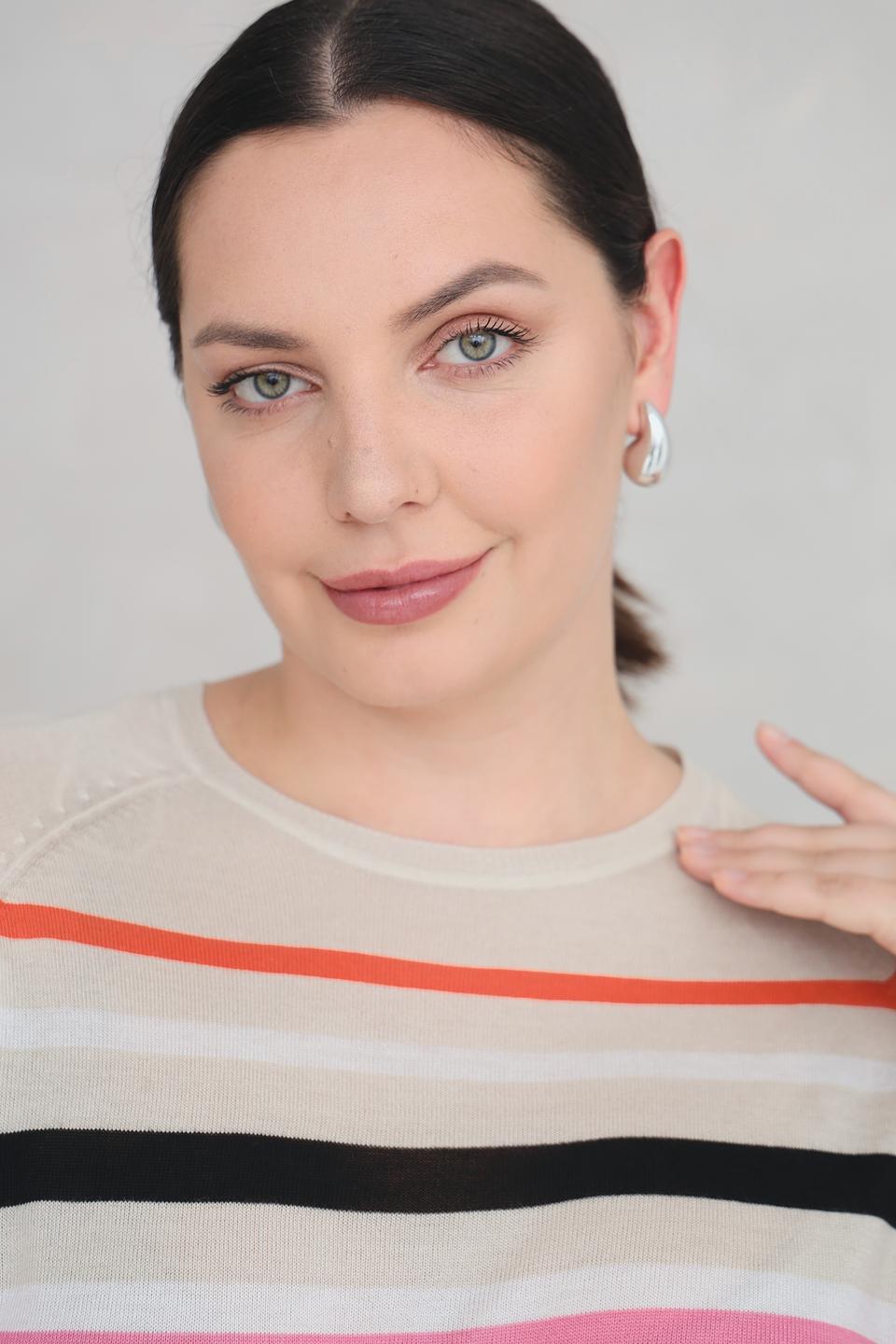 Пуловер Frapp в полоску