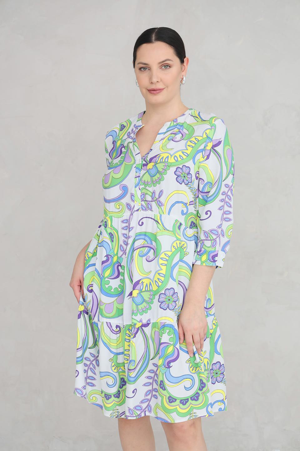 Платье You Just White с принтом