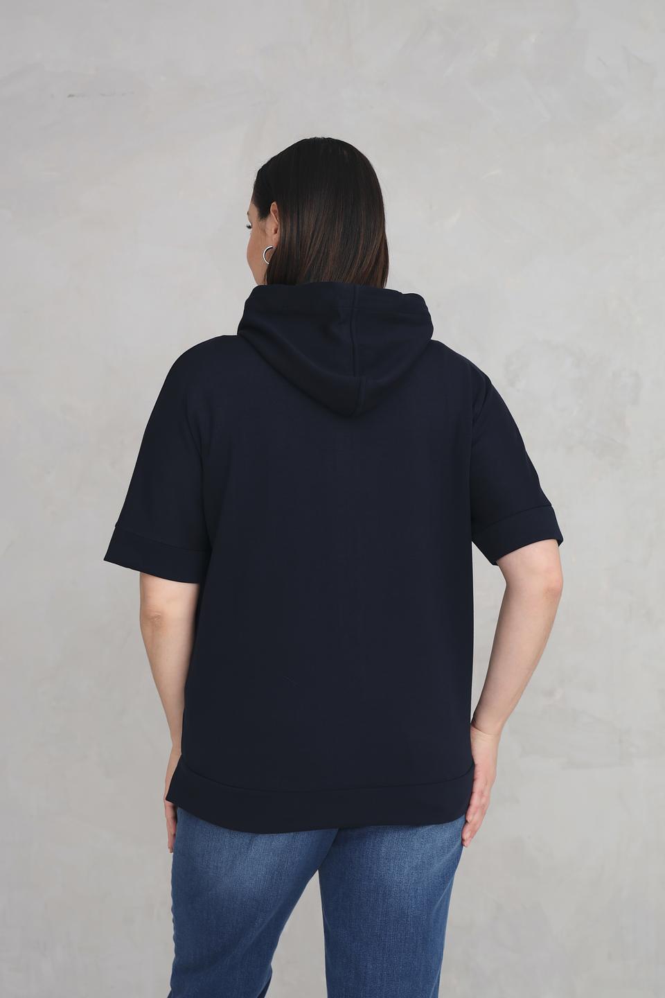 Жакет Via Appia с капюшоном черный